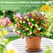 12-Bundle Artificial Outdoor Flowers – UV-Resistant Faux Plants, Plastic Greenery, No-Fade Fake Flowers for Garden, Planters, Porch, and Window Decor (Multi-Color)